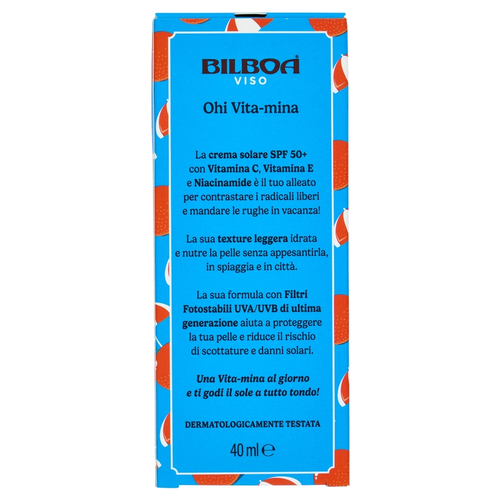 Bilboa Ohi Vita-mina Viso 50+ Protezione Molto Alta con Multivitamina 40 ml